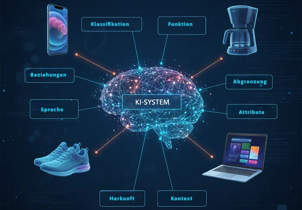 Illustration: Wie ein LLM Produktbedeutungen verknüpft