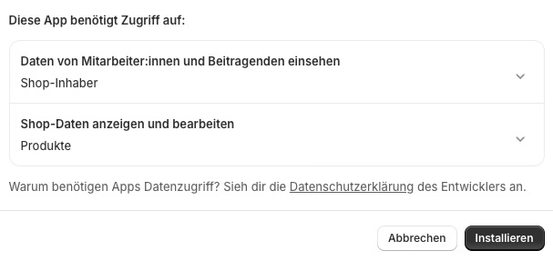 Berechtigungen erteilen