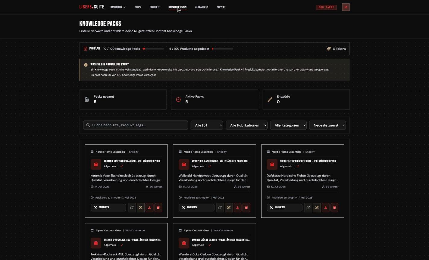Knowledge Packs